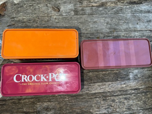 Lot of 3 Recipe Card Collection Tin Hershey’s Crock Pot Casserole - Picture 5 of 5