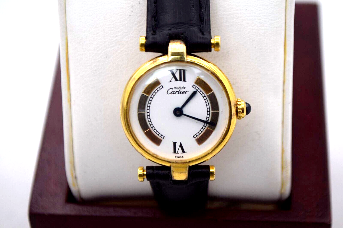 CARTIER MUST DE VERMEIL 2735 QUARTZ WOMEN'S SWISS ARGENT 925