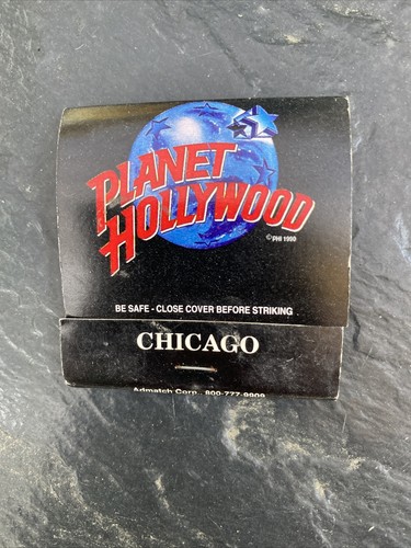 Vintage Planet Hollywood Wells Street Chicago Illinois Matchbook Unused - Picture 1 of 3