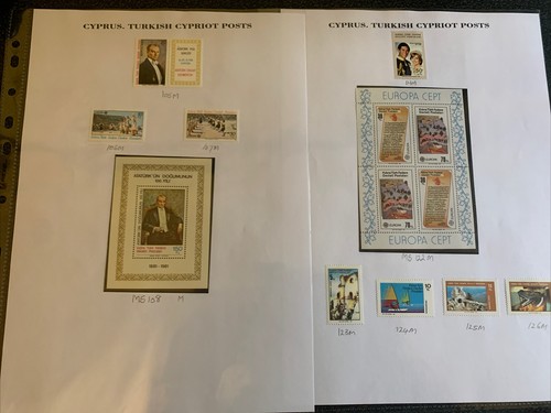 Turkish Cyprus Collection Stamps and Maximum Cards - Imagen 22 de 24
