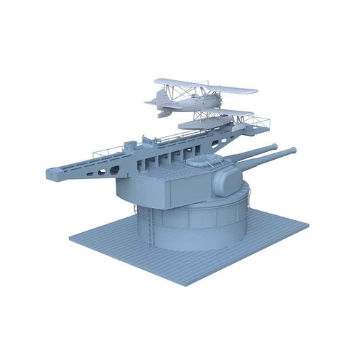 Yao's Studio 1/144 USN Wyoming Class Aircraft Catapult & O3U Corsair Spy plane - Picture 3 of 4