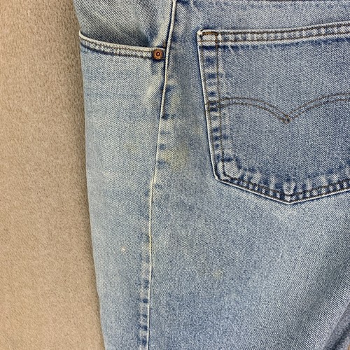 Levis 505xx Jeans 42x30 (40x30) Made In USA Mens Blue Straight Distressed Denim - Picture 19 of 23