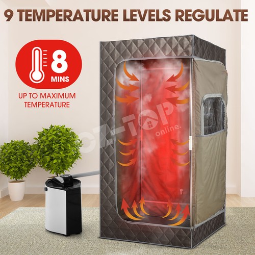 Portable Steam Sauna Tent Steamer Slimming Skin Body Spa Remote Control 90x180cm - Picture 3 of 10