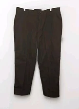 New! Red Kap Men's Stain Resistant, Flat Front Work Pants Brown 36x30
