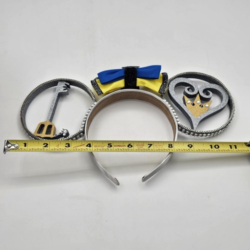 Disney Parks Kingdom Hearts Minnie Mouse Ears Headband Silver Gray RARE - Picture 6 of 6