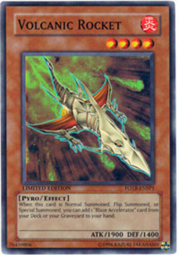 Yugioh! MP Volcanic Rocket - FOTB-ENSP1 - Super Rare - Limited Edition Moderatel