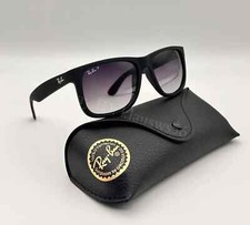 RAY-BAN JUSTIN RB4165 POLARIZED SUNGLASSES BLACK 54MM UV400 MENS AUTHENTIC NEW