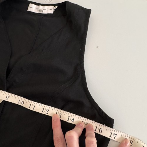 Proenza Schouler Midi Dress Rumbled Pique Knit Button Front Size 4 Minimalist - Picture 12 of 15
