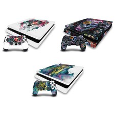 OFFICIAL RIZA PEKER ART MIX VINYL SKIN DECAL FOR PS4 SLIM CONSOLE  CONTROLLER