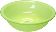 Green Plastic Wash Basin for Home Camping Dish Wash Tub Made in Japan S-3049