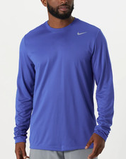 Nike Legend 2.0 Dri-Fit Training Long Sleeve Shirt Size Medium Blue 727980 493