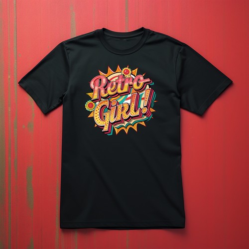 Camiseta Retro_69 "Chica Retro" - ¡Sensación Divertida Vintage! Diseño estampado unisex, 100% - Imagen 6 de 46