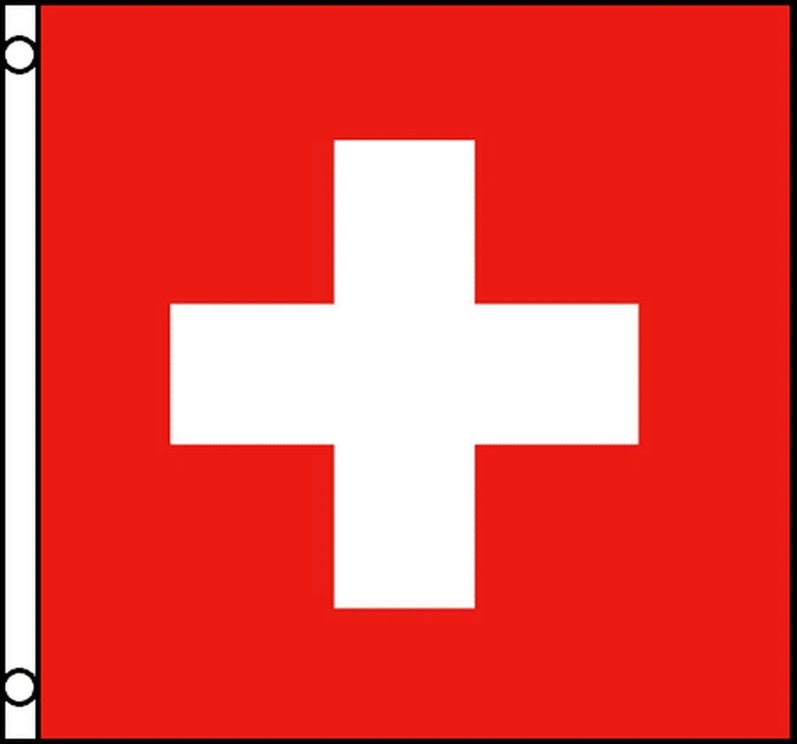 AZ FLAG DRAPEAU SUISSE 90x90cm - DRAPEAU HELVÉTIQUE 90 x 90 cm - DRAPEAUX - Neuf