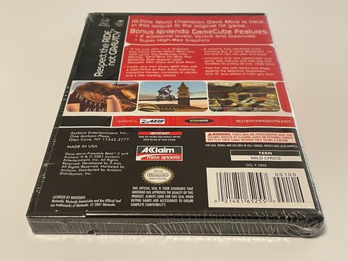 Dave Mirra Freestyle BMX 2 [Nintendo GameCube] NEW FACTORY SEALED RARE **READ** - Picture 3 of 8