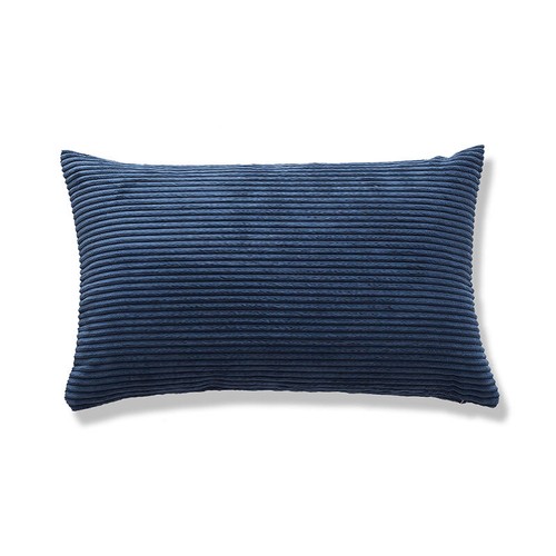 Flannel Fleece Coral Cushion Cover Rectangle Stripe Pillow Case Sofa Home Decor - Picture 7 of 25