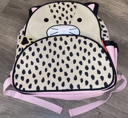 Skip* Hop Brand Zoo Cat Pink Book Lunchie bag Backpack 12 X 11 X 4.5” - Picture 1 of 14