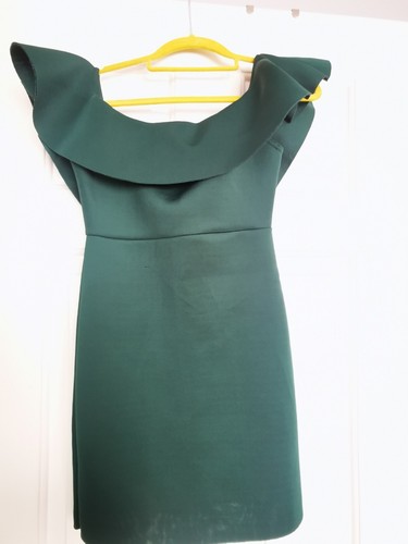 Dark Green Mini Dress - Picture 4 of 6