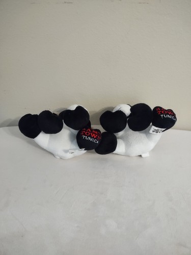 2 Cash Cow Plushies Sam's Town Tunica White & Black "6" - Picture 2 of 6