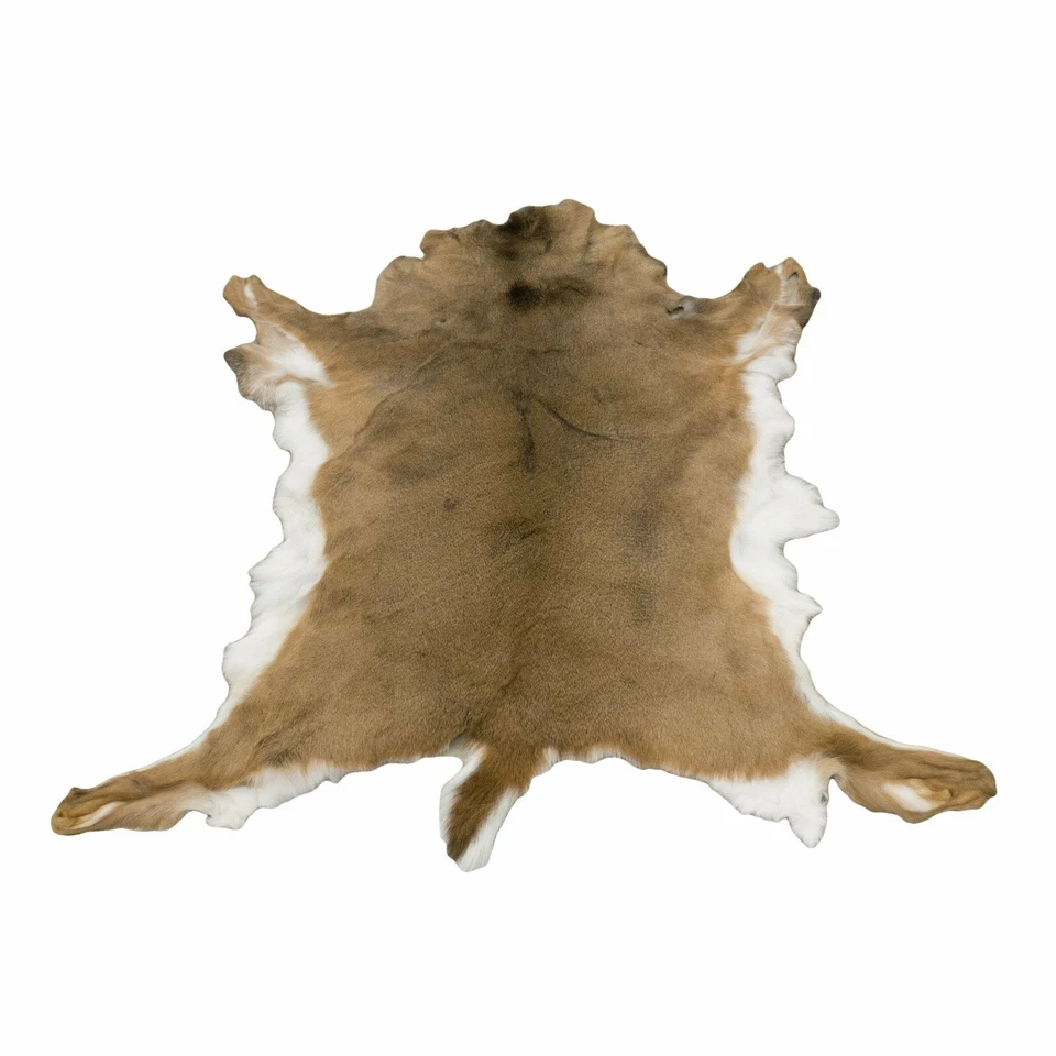 Alfombra suave de piel de ciervo con pelo de piel de ciervo Foto 2 de 4