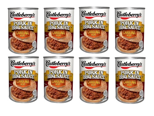 Castleberry's Carolina Recipe Pork in BBQ Sauce - 8 Pack, Size 10.5 oz Cans - Picture 8 of 24