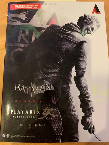 *DAMAGED* Batman Arkham City: Play Arts Kai The Joker Action Figure - Picture 1 of 5