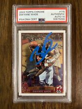 DWYANE WADE SIGNED HEAT 2003 TOPPS CHROME #115 ROOKIE CARD PSA/DNA AUTO 10 DWYANE WADE SIGNED HEAT 2003 TOPPS CHROME #115 ROOKIE CARD PSA/DNA AUTO 10