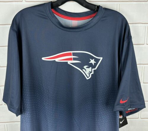 Neu Nike NFL Team Apparel New England Patriots Shirt blau Herren XL 659671-419 - Bild 2 von 9