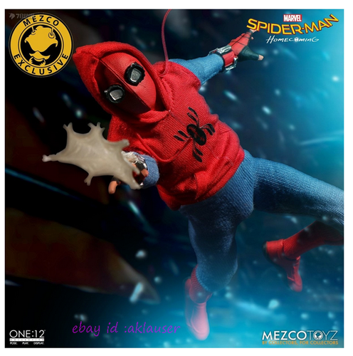 Mezco Toyz 1/12 Marvel Spider-Man hausgemachte Anzugfigur Spielzeug Modell auf Lager - Bild 3 von 12