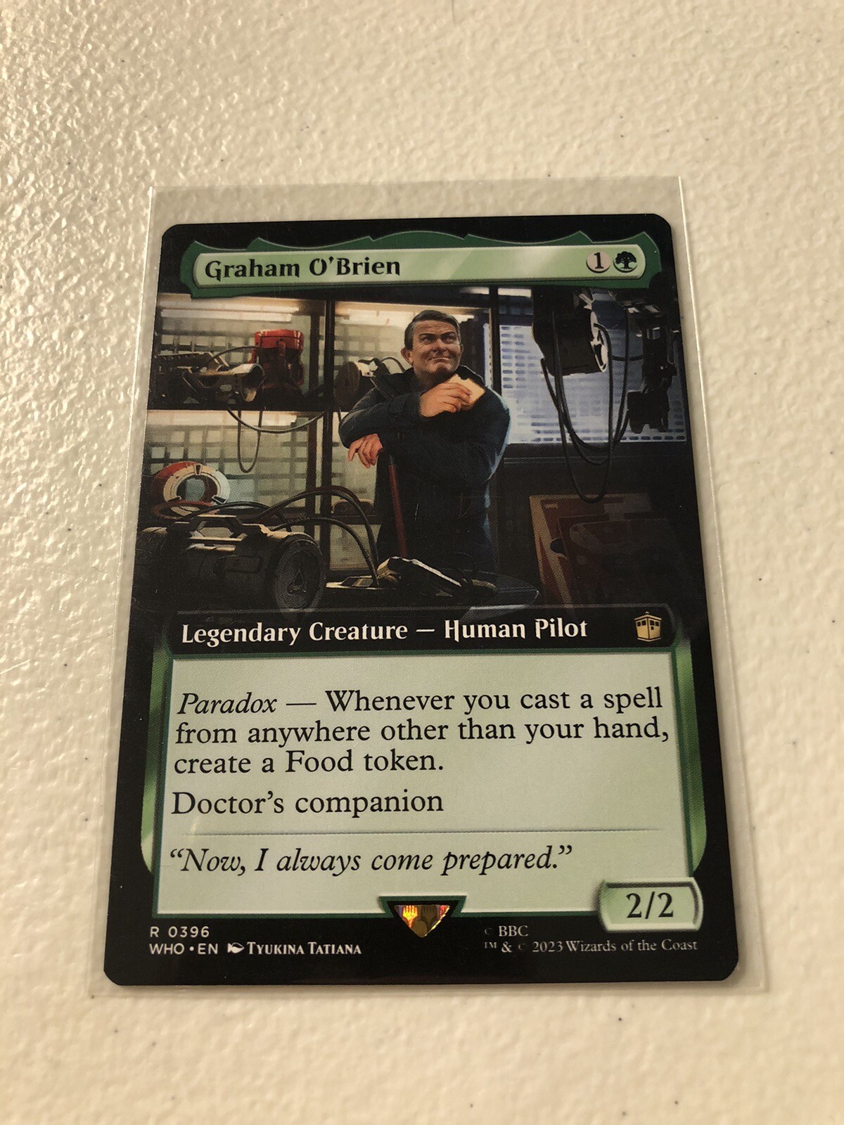 Graham O’Brien Extended Art NON Foil Doctor Who WHO MTG Magic Pack Fresh