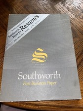 Southworth 100% Cotton Resume Paper White 24 lbs. Wove 8-1/2 x 11 100/Box R14CF