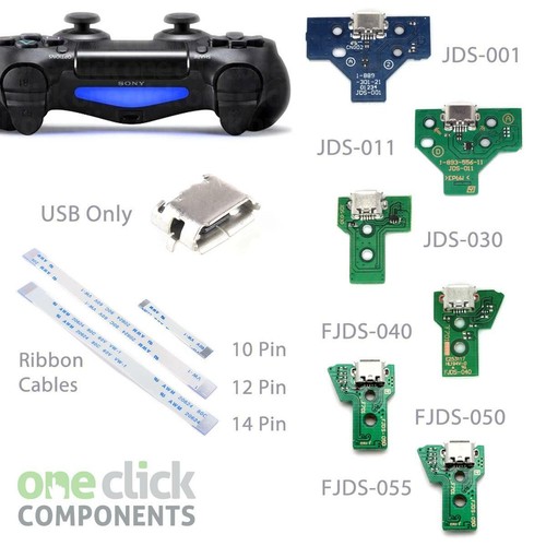 Playstation PS4 Controller USB Charging Port Socket Circuit Board / Ribbon Cable - Picture 1 of 18