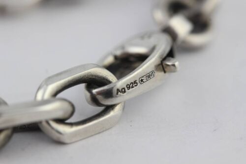 Bracciale Gucci originale ad incastro logo G catena solo argento sterling 925 spedizione veloce - Foto 4 di 7