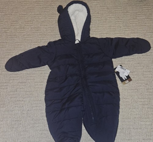 Navy Blue Children's Place Baby Snowsuit - Picture 3 of 3