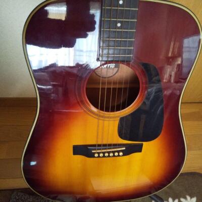 Acoustic Guitar Morris MD-502 Vintage Sunburst Made in Korea