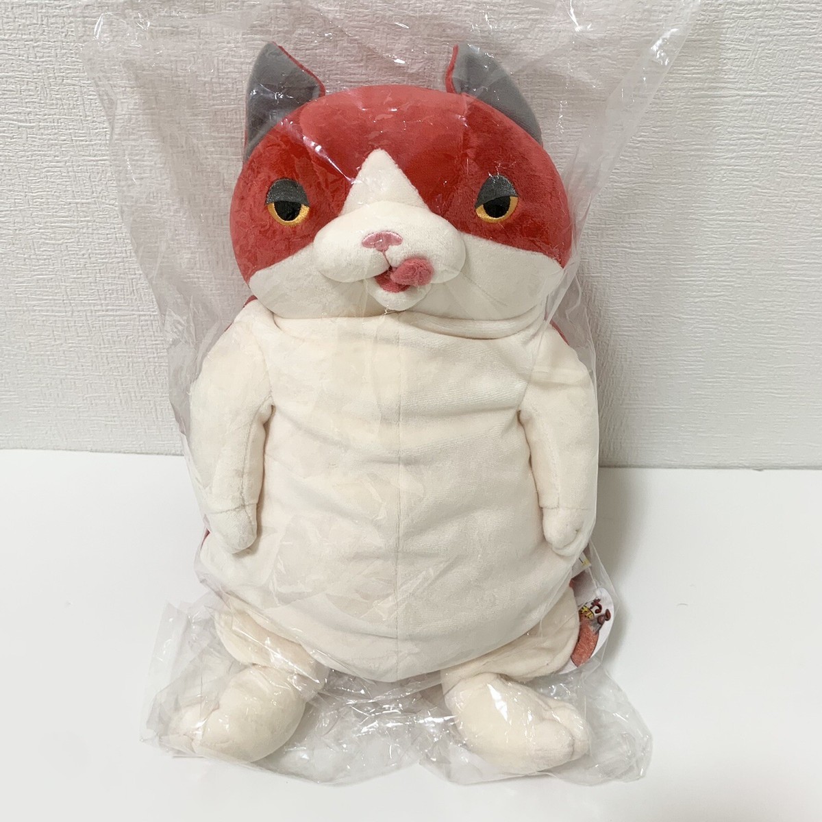 Shinada Global Mochi-Neko Cat Naoru Red L Size Plush Doll Stuffed