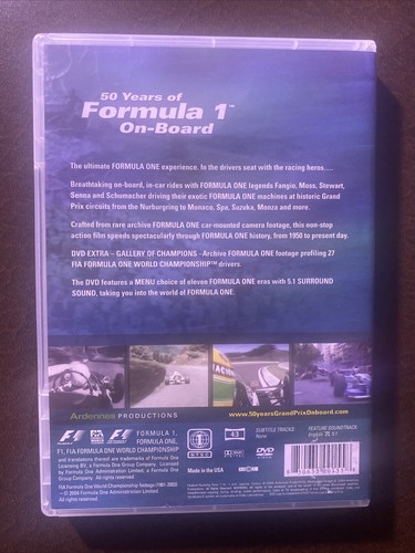 Stirling Moss Mario Andretti - 50 Years Of Formula 1 On-Board (DVD 2004) - Picture 2 of 3