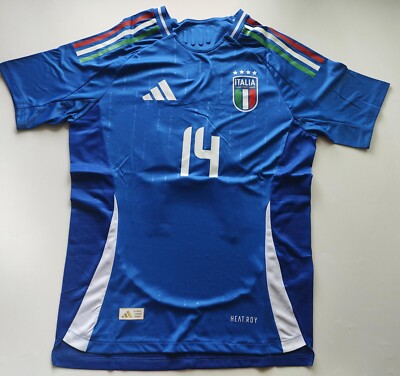 イタリア代表 CHIESA 14 サッカーウェア上下 Federico Chiesa #14 Italy team. Soccer jersey Men's Size S
