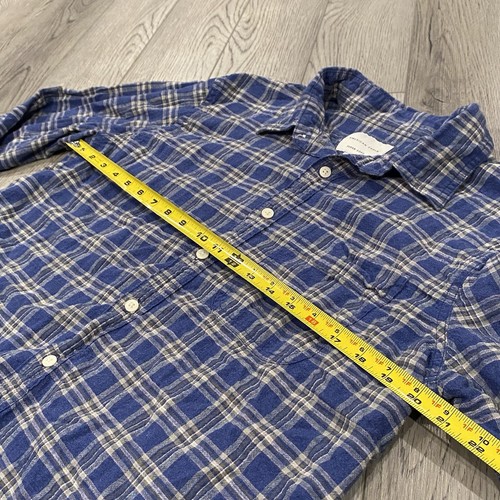 Camisa American Eagle Calce Ajustado Informal Con Botones Para Hombre L Azul Súper Suave A Cuadros - Imagen 9 de 11