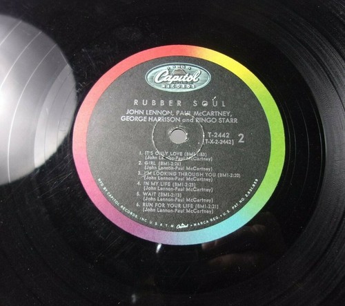 The Beatles Rubber Soul vintage Vinyl Record Capital records - Picture 6 of 12