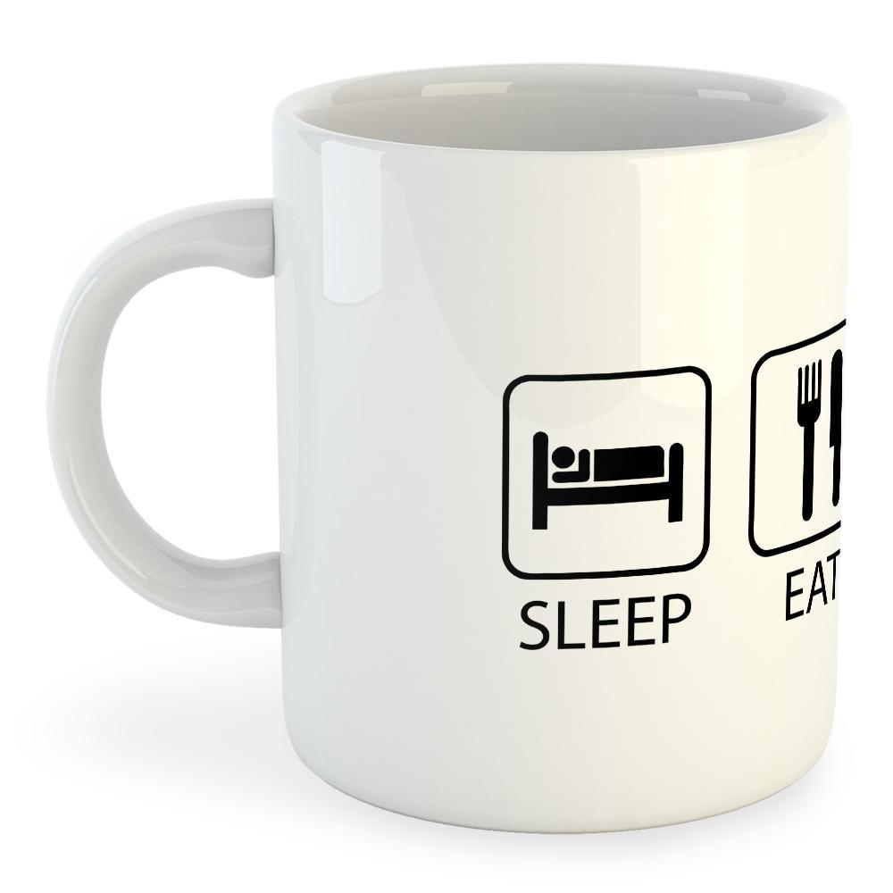 Kruskis Mug Sleep Eat And Fish White , Merchandising Kruskis , sports Kruskis Mug Sleep Eat And Fish White Kruskis , Merchandising Kruskis White , sports 86c85d