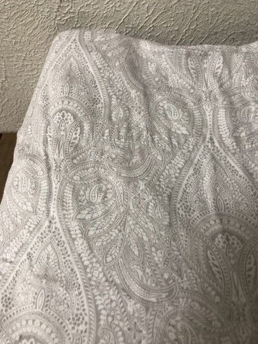 Raymond Waites Full Flat & Fitted Sheets Paisley Beige 100% Cotton Satin 2pc - Picture 2 of 8