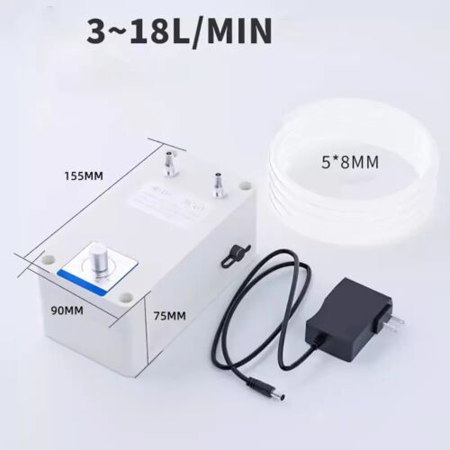 Pompe à Vide mode DC12V 3-18L/MIN Pompe à Air Réglable Pompe à Pression avec Tube Silicone 2M