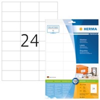 Herma 8644 Etiketten Premium A4 70X37 Mm Weiß Papier Matt 240 St.