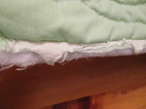 Vintage Bettwäsche Quilt handgefertigter Kreuzstich aus Kit benötigt neue Kante 76W x92L - Bild 14 von 24