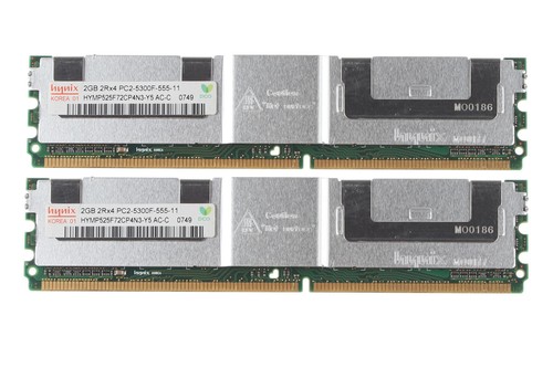 For Hynix 4X 2GB 2RX4 PC2-5300F DDR2 667MHz FB-DIMM ECC Server Memory RAM - Picture 2 of 6