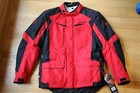 FIELDSHEER HIGH-PRO MESH BLACK/RED MOTORCYCLE JACKET SIZE MENS LARGE