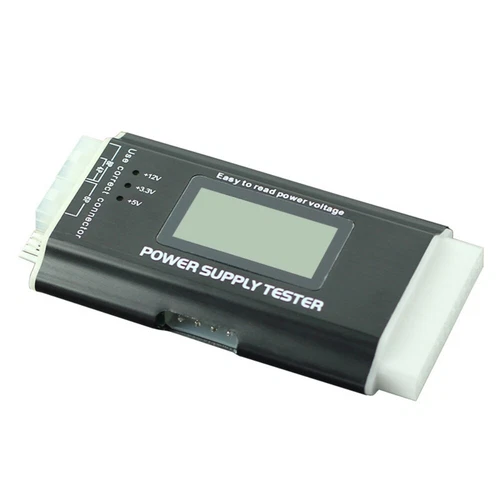 ATX Power Supply Tester LCD HD 20 24 Pin SATA LCD Fault Diagnose Maintenance PSU