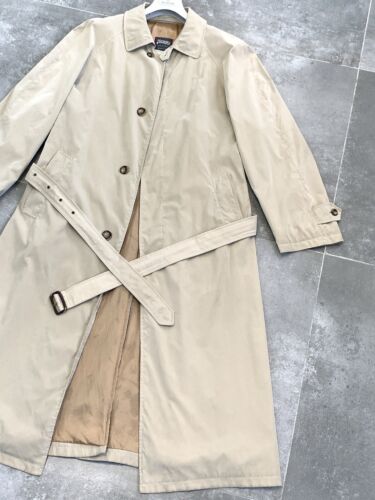 VINTAGE Men's HERNO OVERSIZED Trench Coat Formal Jacket Mac Size EU 50 - 52 L - Picture 12 of 24