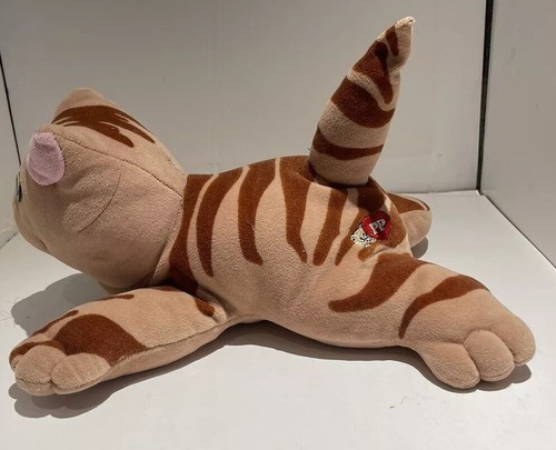 Tonka Pound Purries 1985 13" Brown Stripe Tabby Plush Vintage  - Picture 2 of 7