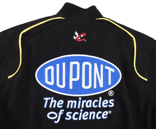 Chase Authentics US Men’s M Black Cotton Jacket NASCAR Jeff Gordon DuPont Flames - Picture 4 of 8